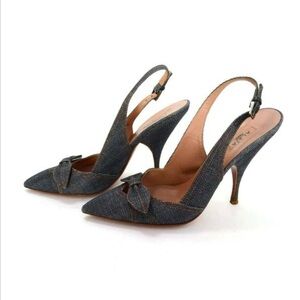 GUC ALAIA Paris denim heels. Size 38 1/2